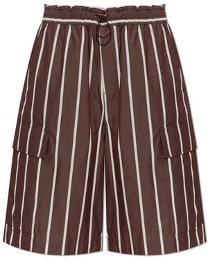 Rag & Bone Striped Pattern Shorts - Brown