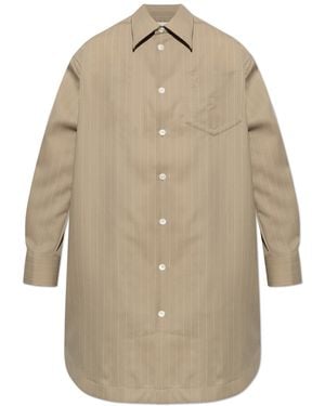 Ami Paris Shirt Dress - Natural