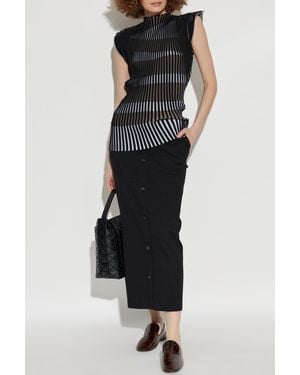 Issey Miyake Long Skirt - Black
