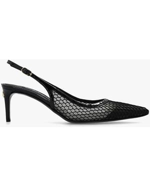 Dolce & Gabbana 'Lollo' High-Heeled Court Shoes - White