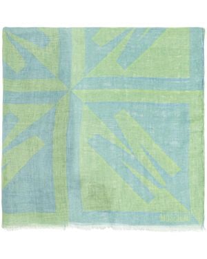 Moschino Scarf With Logo - Green
