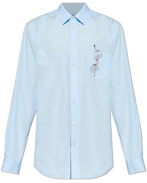 Moschino Shirt With Pocket - Blue