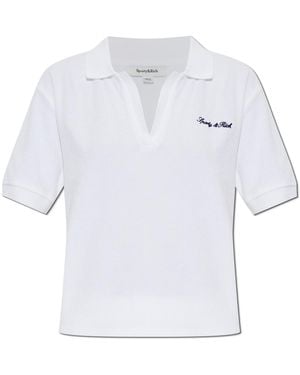 Sporty & Rich Polo From The 'Royal Holiday' Collection - White