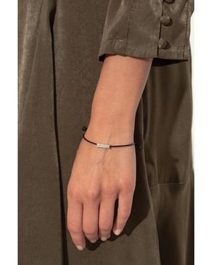 AllSaints Leather Bracelet With Applications - Black