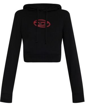 DIESEL Sweatshirt 'F-Slimmy-Hood-Od' - Black