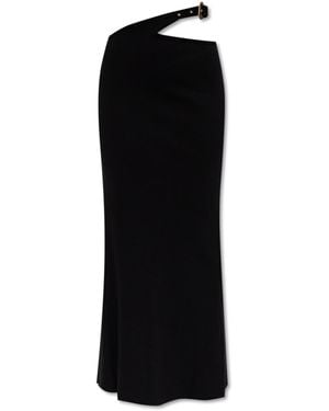 Versace Jeans Couture Ribbed One-Shoulder Dress - Black