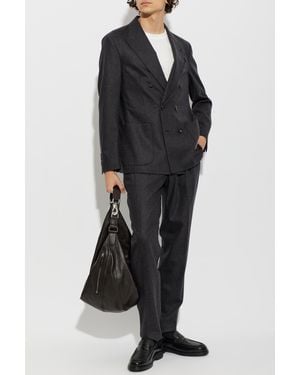 Eleventy Wool Suit - Black