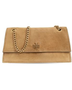 Tory Burch Suede Bag "Kira" - Natural