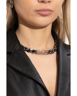 Balenciaga Choker With Logo - Black