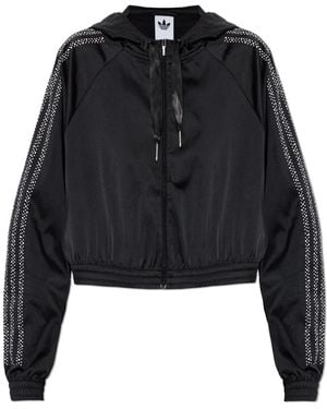 adidas Originals Satin Short Blouse - Black
