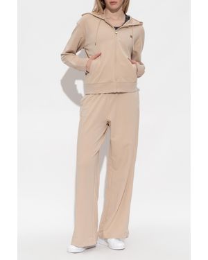 EA7 Tracksuit Set: Sweatshirt And Pants From The `sustainability` Collection, - Natural