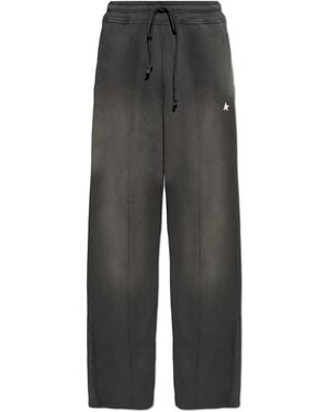 Golden Goose Wide-Leg Joggers - Black