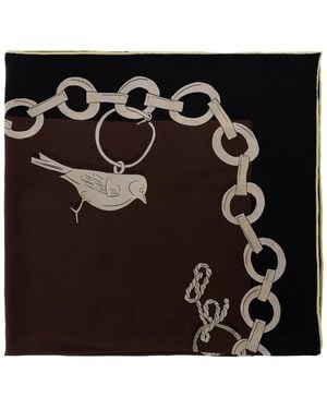 Jacquemus Silk Scarf 'Pampille' - Black