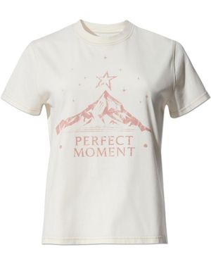 Perfect Moment T-Shirt With A Vintage Effect - White
