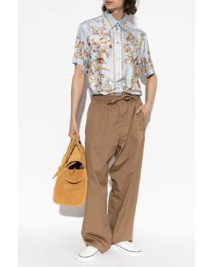 Etro Silk Shirt With Floral Motif - Multicolor
