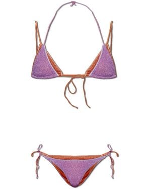 Oséree Two-Piece Swimsuit With Lurex Thread - Purple