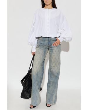 Balmain Long-Sleeved Top - White