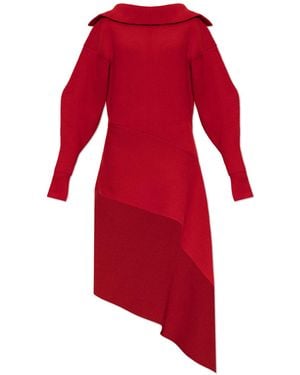 Givenchy Wool Dress With A Slit - Red