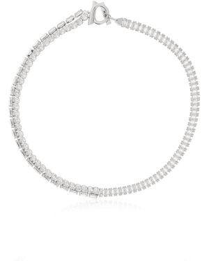 Ferragamo Necklace With Crystals - White