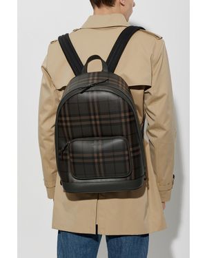 Burberry Logo Backpack - Black