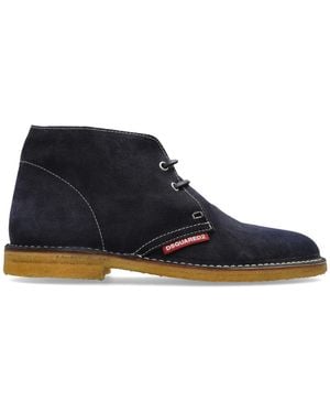 DSquared² Suede Ankle Boots - Blue