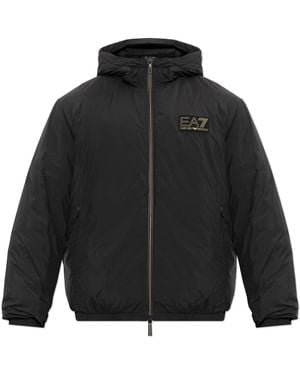 EA7 Insulated Jacket With Hood - Black
