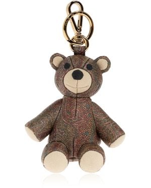 Etro Keychain With A Bear-Shaped Pendant - Brown
