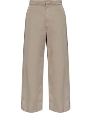 Balenciaga Straight-Leg Cotton Trousers - Natural