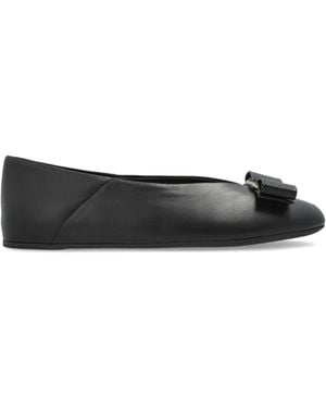 Ferragamo Ballet Flats "Vanna" - Black