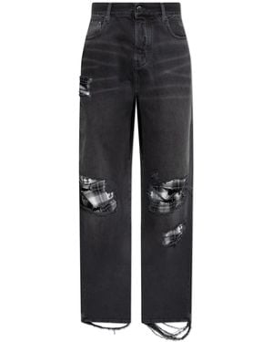 Amiri Jeans With Distressed Details - Black