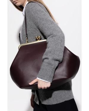 COACH Shoulder Bag "Kisslock Large" - Gray