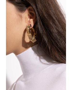 Alaïa Hoop Earrings - Brown