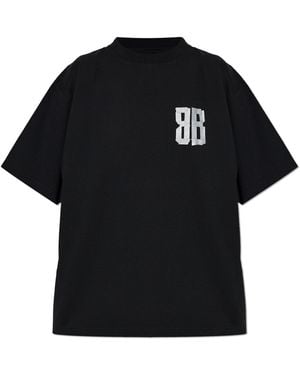 Balenciaga Logo T-Shirt - Black