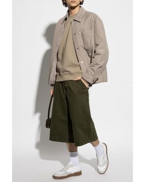 Ami Paris Logo Shorts - Green