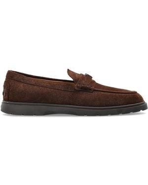 Tod's Suede Loafers - Brown