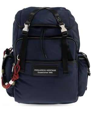 DSquared² Backpack With Logo - Blue