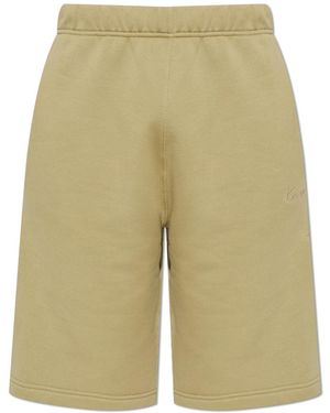 KENZO Cotton Shorts With Embroidered Logo - White