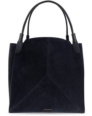 Victoria Beckham Suede Shopper Bag - Blue