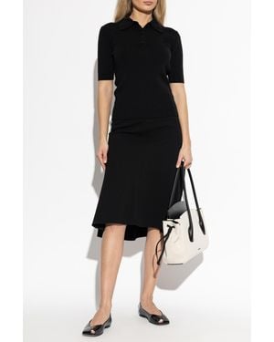 Jil Sander Asymmetrical Skirt - Black