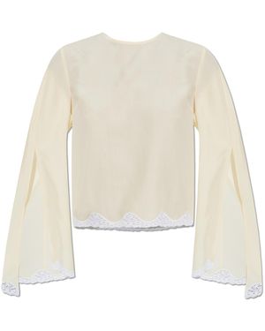 Posse 'Tabitha' Long Sleeve Top - White