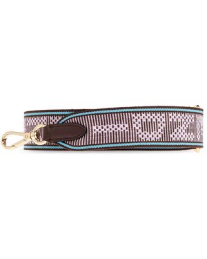 Fendi Patterned Bag Strap - White