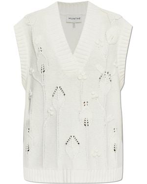 Munthe Baburi Vest - White