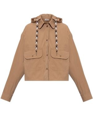 Moncler Hooded Jacket - Natural