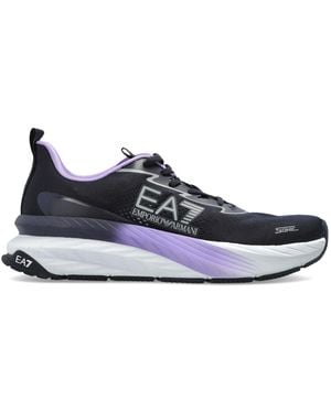 EA7 Sports Shoes With A Printed Logo - Blue