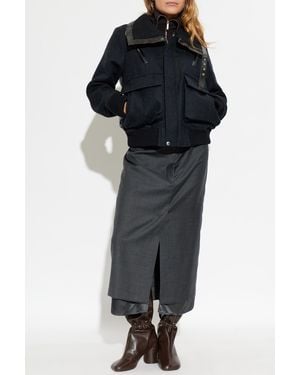 Sacai Jacket Made Of Combined Fabrics - Black