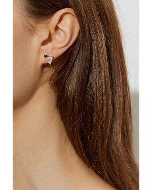 Kate Spade Zirconia Earrings - Brown