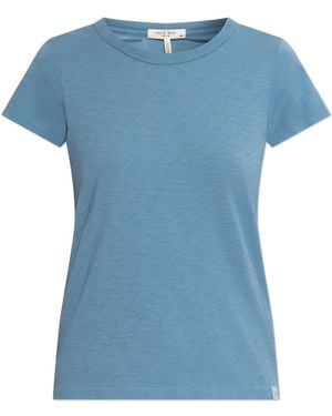 Rag & Bone Crew Neck T-Shirt - Blue