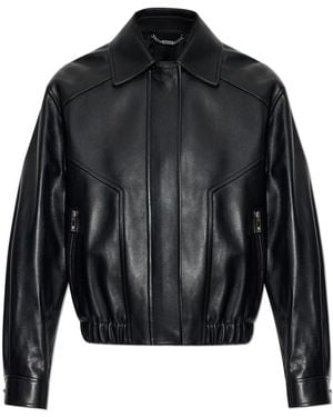 Versace Leather Jacket - Black