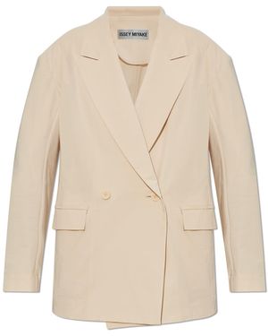 Issey Miyake Double-Breasted Blazer - Natural