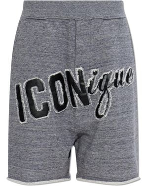 DSquared² Shorts With Logo - Grey